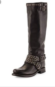 Frye jenna studded knee high boots